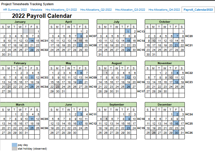 Timesheet Tracking System